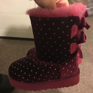 Pink starlight uggs toddler